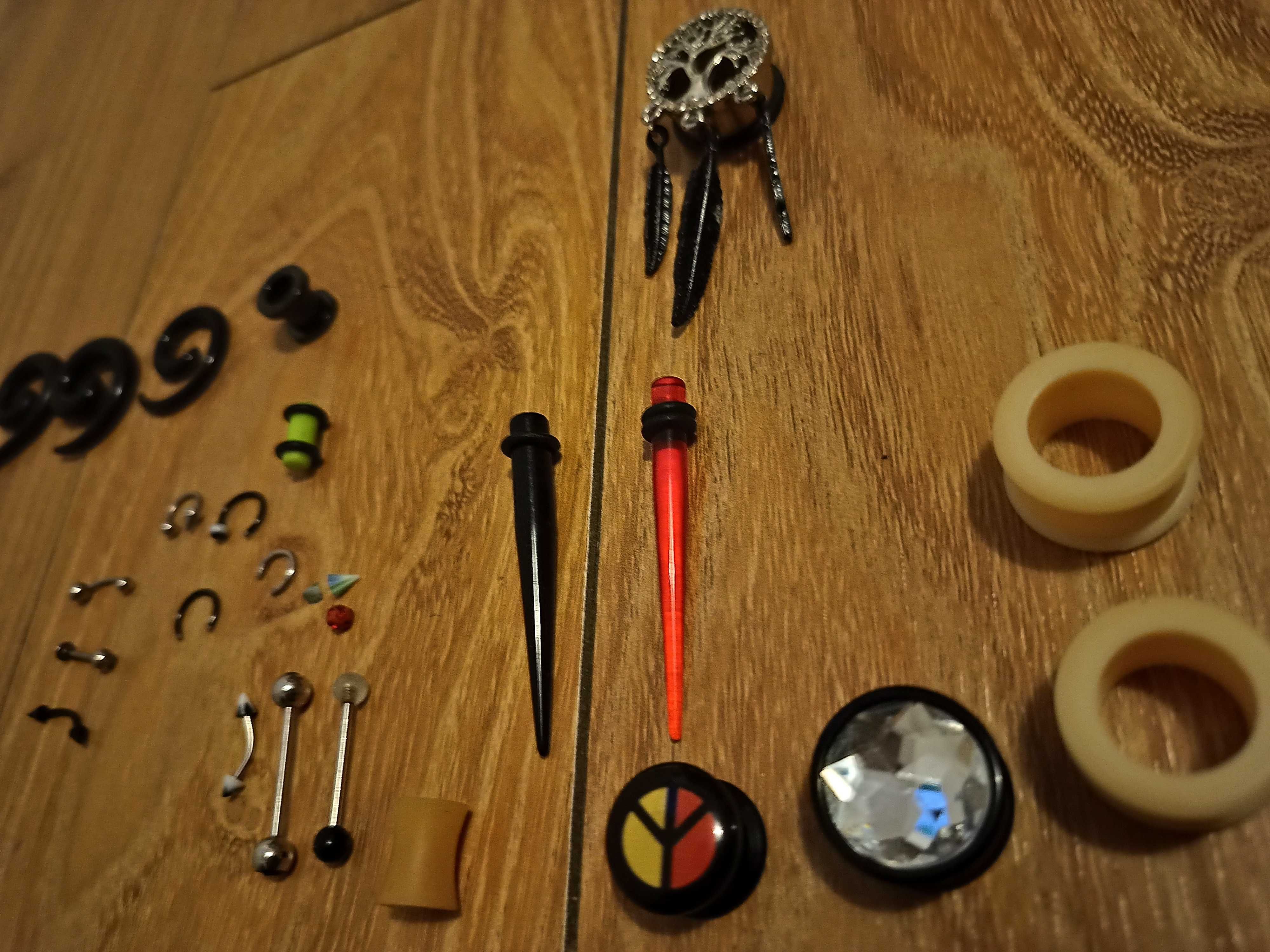25 Expandere/Flash Tunnel/Ear Plug l,Piercing-CristalUrechi 10-20mmNoi