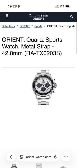 Orient Chronograph Divers 20bar Panda style часы оригинальные