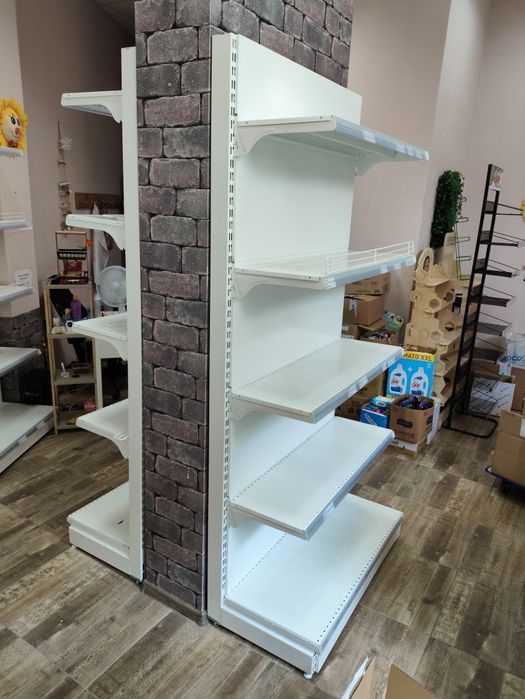 Метални стелажи, метални рафтове, стелажи за магазини  5 нива