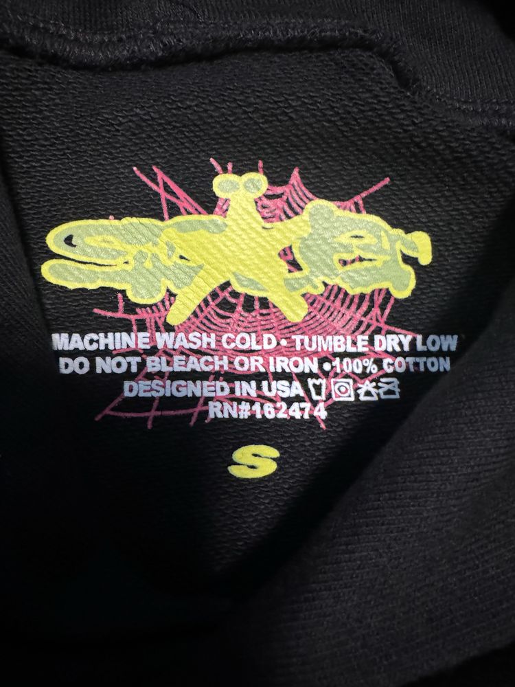 Намаление!!! Sp5der Hoodie Black/Red Web