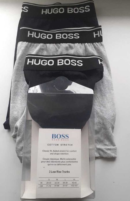 Boxeri Hugo Boss, masura M, 3 perechi la set