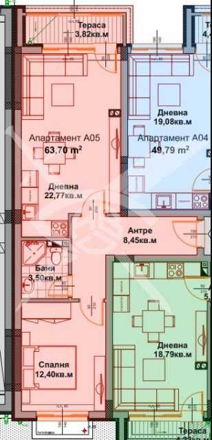 Продава се Двустаен апартамент в Айтос - 63 кв.м за 1022 €/кв.м - Снимка #1