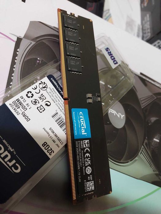 32GB DDR5 Crucial, 4800MT/s, CL40