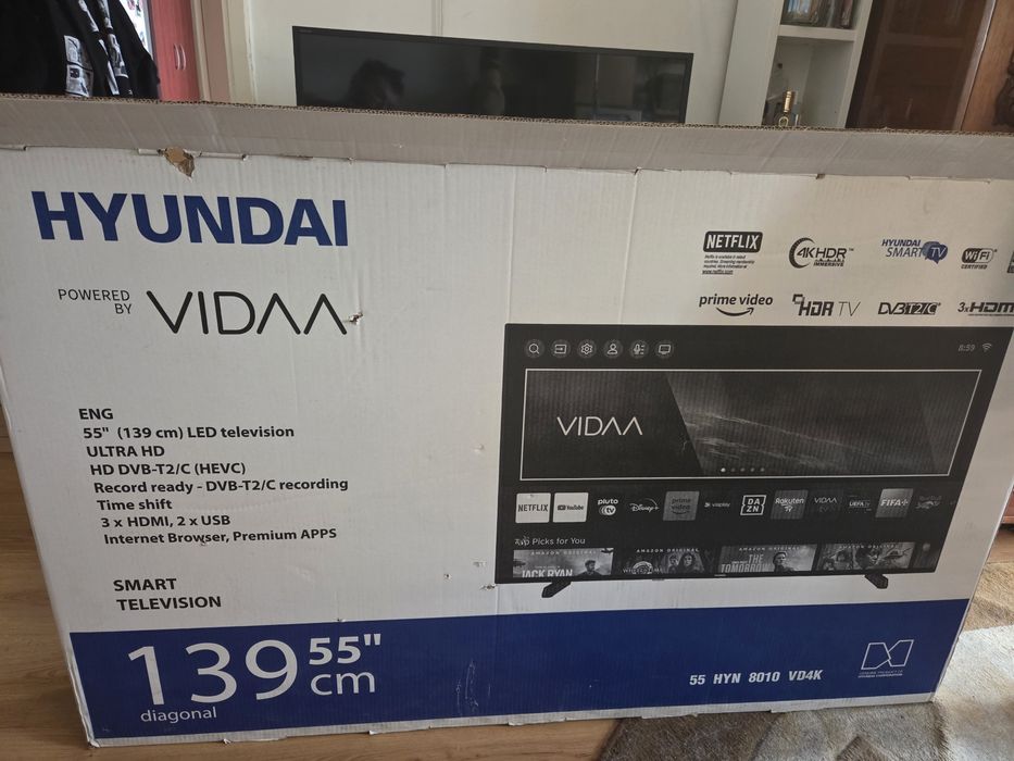 Televizor Smart Hyundai 55HYN8010VD4K, 139 cm, Ultra HD 4K, Clasa E