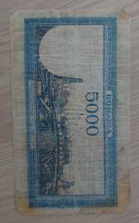 Bancnota veche de 5000 lei -1945