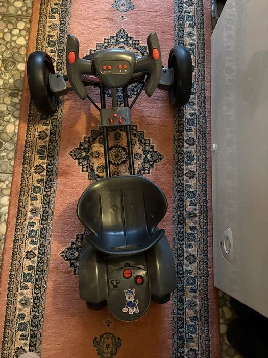 Kart Electric Pliabil Pentru Copii, 3-7 Ani, Negru, 12V, 4,5 Ah