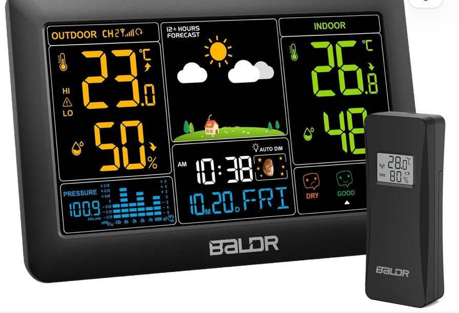 Stație meteo wireless Konsen prognoză meteo și presiune atmosferică.