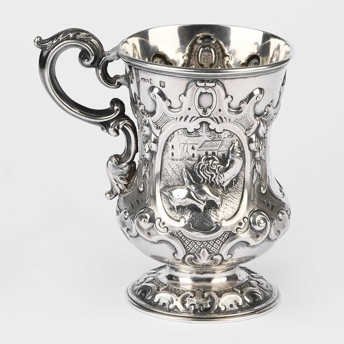 Halba din argint 925-Glasgow Scotia an 1863-300 ml-argintart.ro