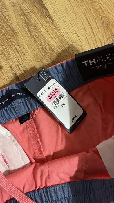 Pantaloni Originali Tommy Hilfiger Marime L Barbati S Dama Chino