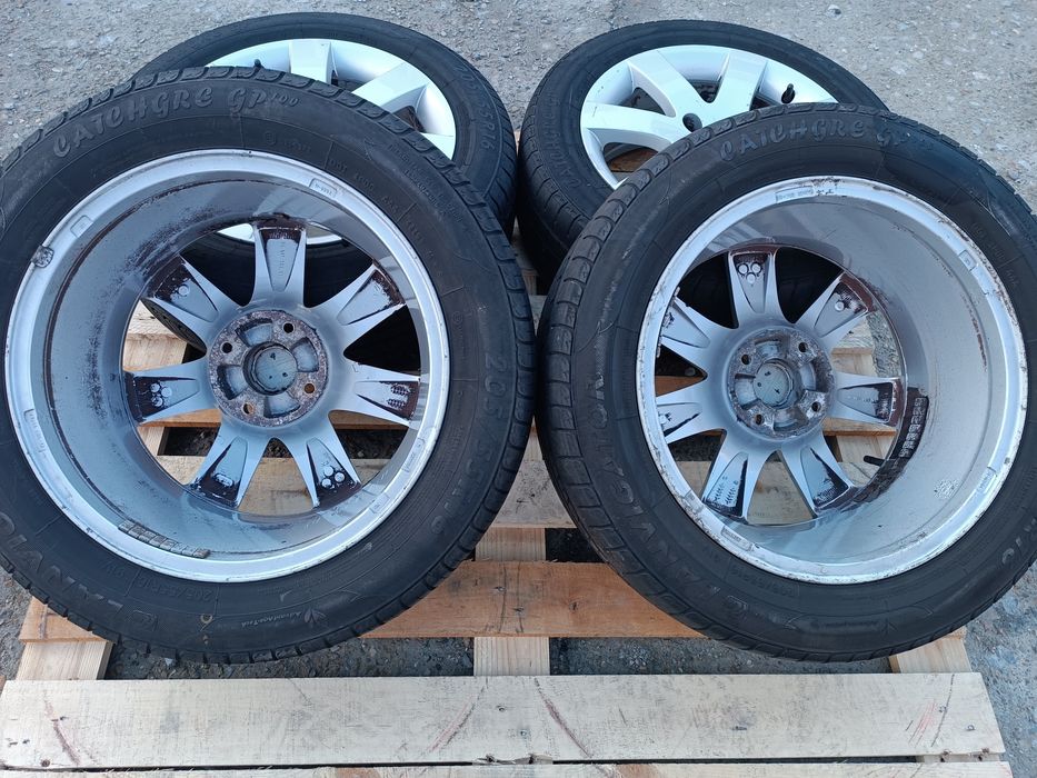 Лети джанти 16ки 4х108 Peugeot + летни гуми 205/55/16