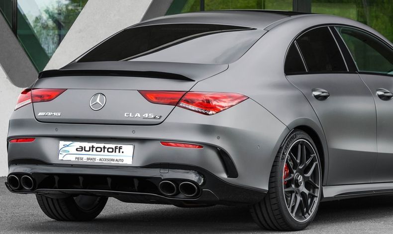 Difuzor bara spate Mercedes CLA W118 X118 C118 AMG Line (2018+) Black Look