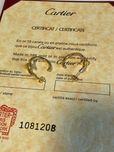 Cercei Cartier Model Cui Gold 750