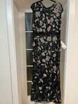 Rochie de Seara Neagra Brodata cu Margele Superba-NOUA