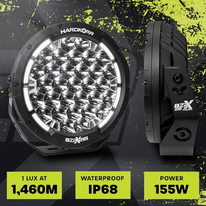 Круглые фары BZR-X Series 9″ LED DRL (пара)