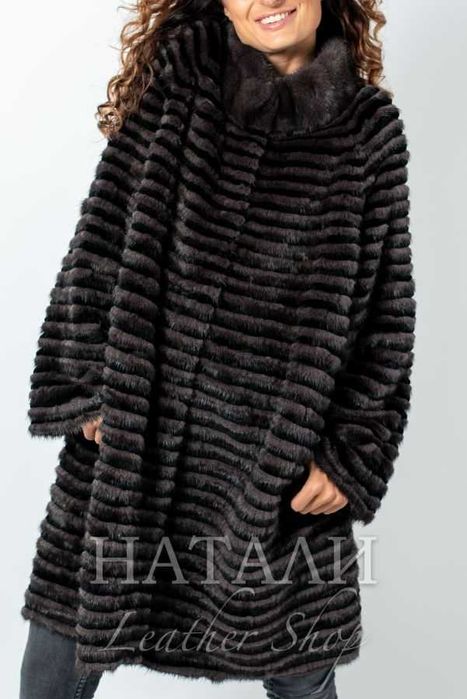 Дамски ексклузивен кожух от норка Даяна Brown