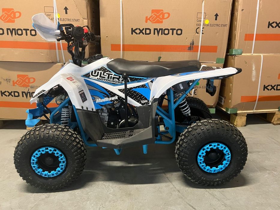 ATV 125cc culoare albastru model ultra nou cu livrare în toată țara