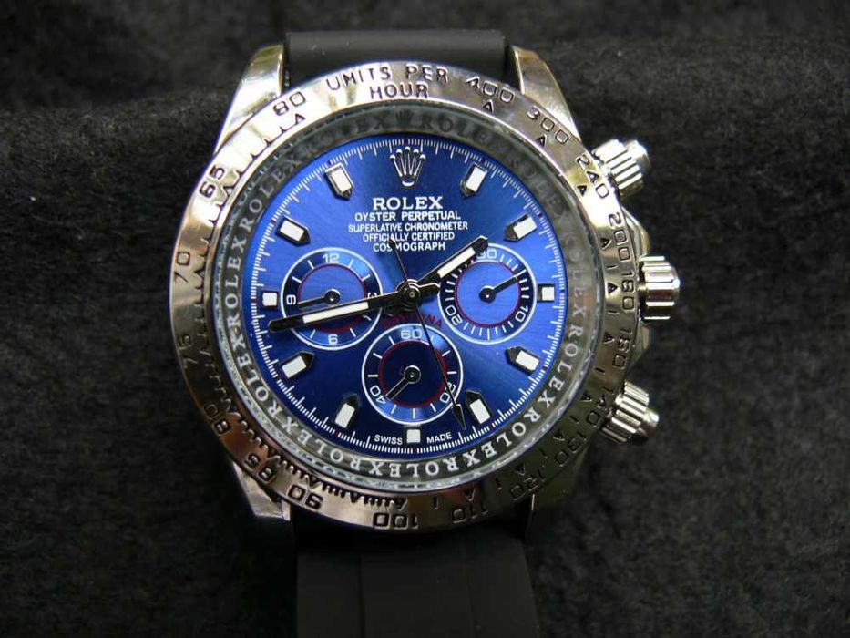 CEAS TIP ROLEX Daytona Silver&Blue Silicone Edition NOU 2025 Albastru