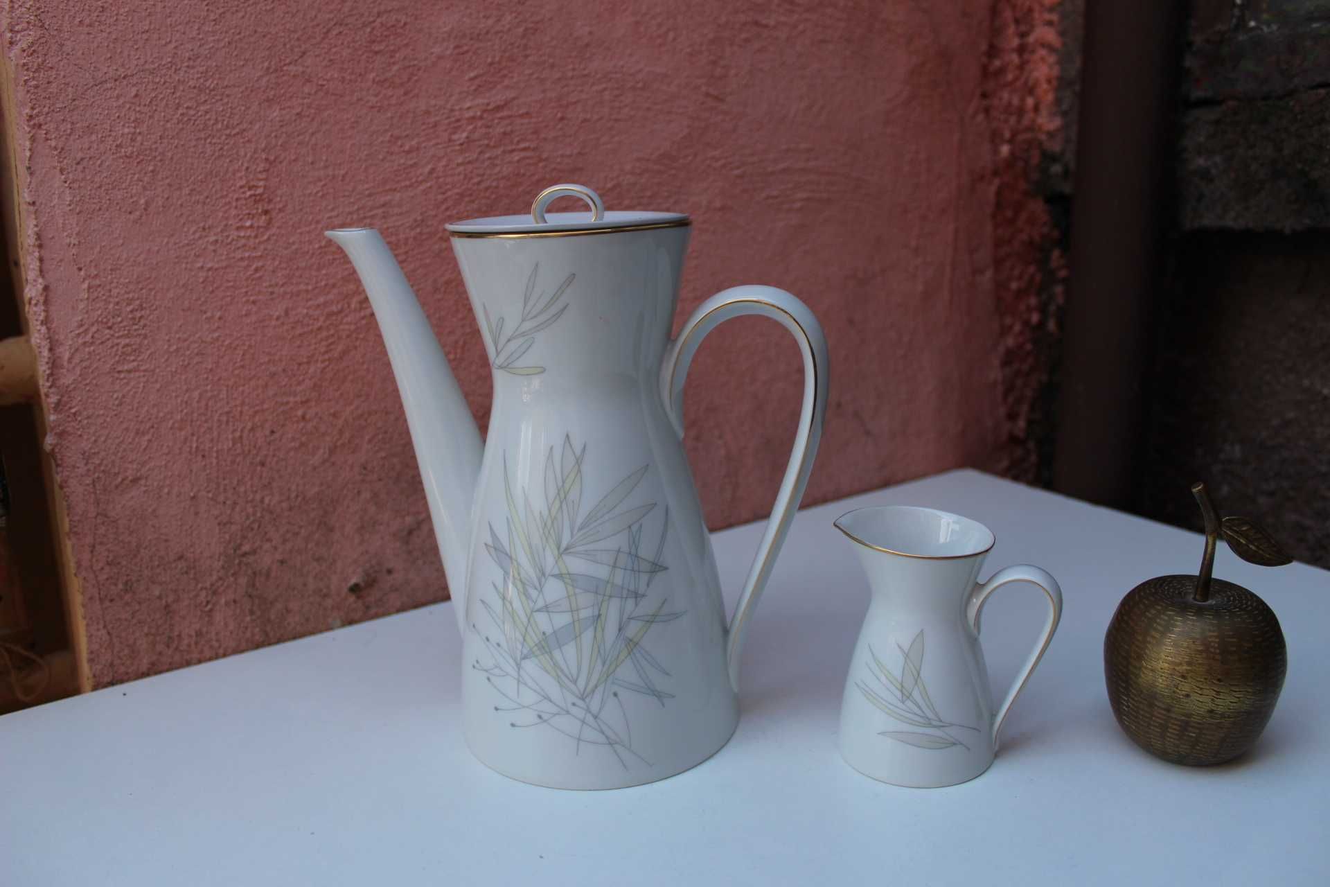 Set portelan colectie ROSENTHAL Grasses, Germania, ceainic si latiera
