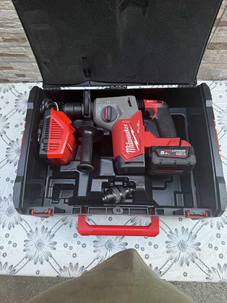 Акумулаторен перфоратор Milwaukee M18FHX-0, 18V, SDS-plus, 2.5J, 26mm