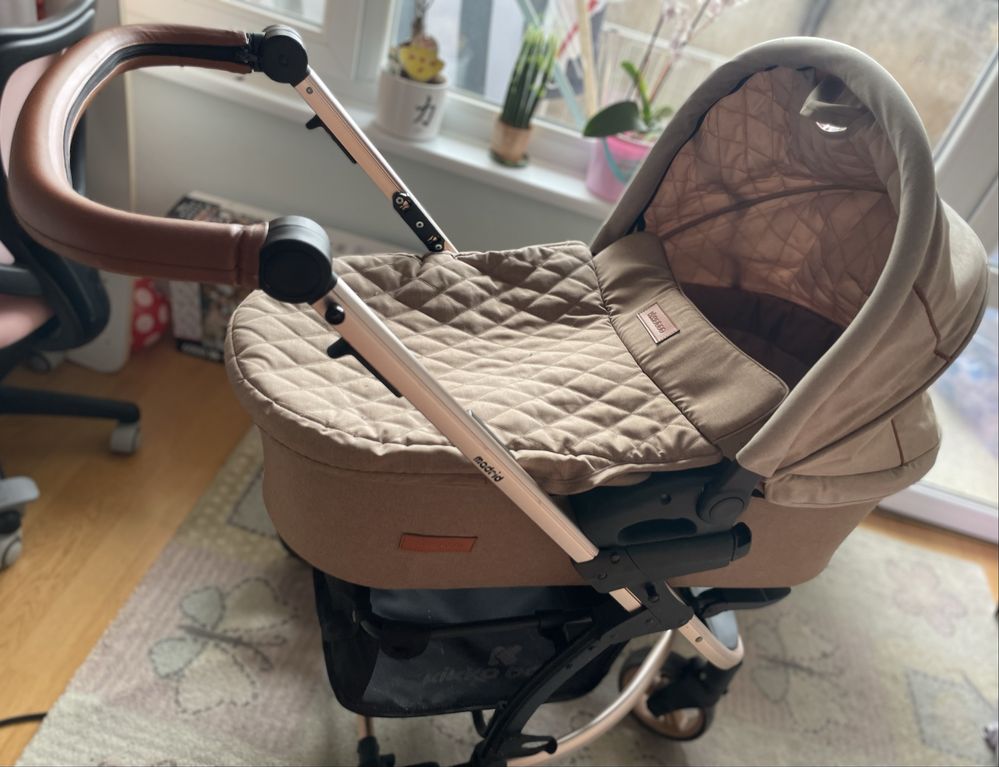 Бебешка количка 3 в 1 - комбинирана Kikka Boo - Madrid - Beige