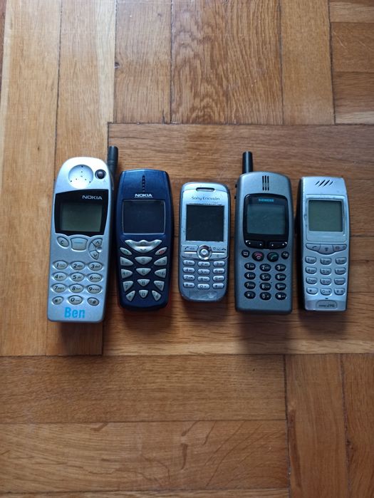 Стари телефони, nokia, siemens, sony