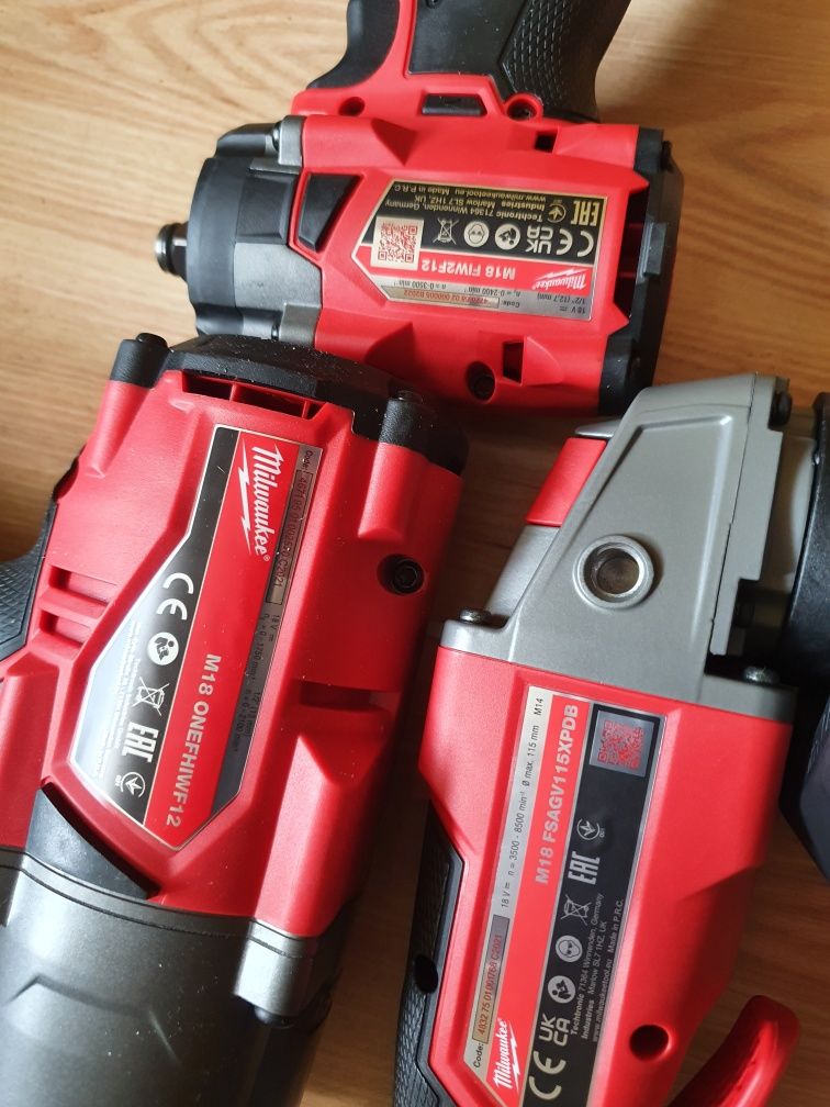 NOU Ultimate Set Milwaukee M18 : FIW2F38 , FHIWF12 si FSAGV115XPDB