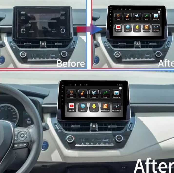 Toyota Corolla 12 2018- 2021 Android 13 Mултимедия/Навигация
