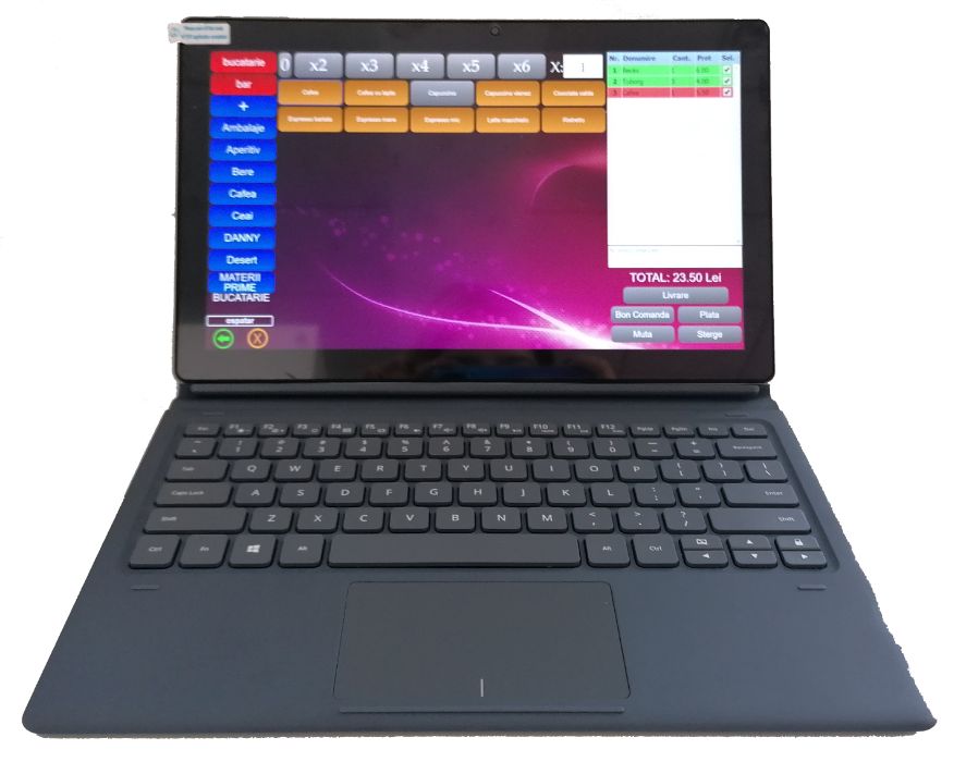 Sistem POS pe Tableta Vanzare Gestiune bar stand conexiune casa marcat
