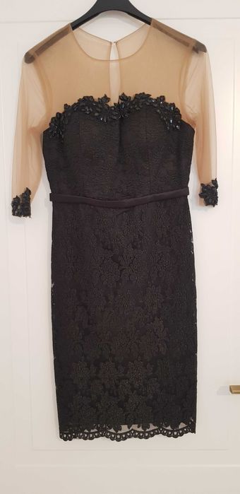 Rochie eleganta negru/nude