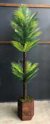 Pom Palmier Bonsai Artificial Planta Frunze Floare Ghiveci 1.8 metri