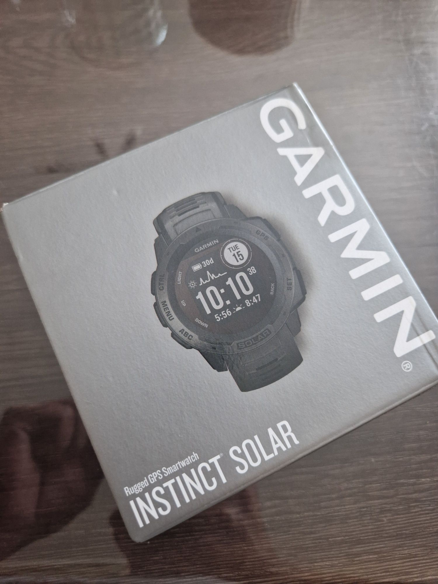 Garmin Instinct Solar Graphite GPS smartwatch