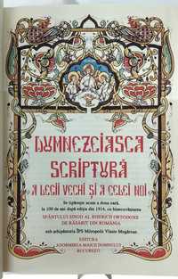 Biblia sa Sfanta Scriptura, de la 1914, legata in piele