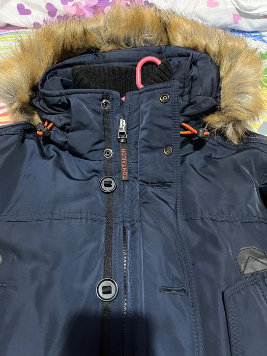 Зимна мъжка парка Tom Tailor Navy Blue, размер L