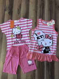 Hainute NOI Hello Kitty, 2 ani-tricou si pantalon, rochita