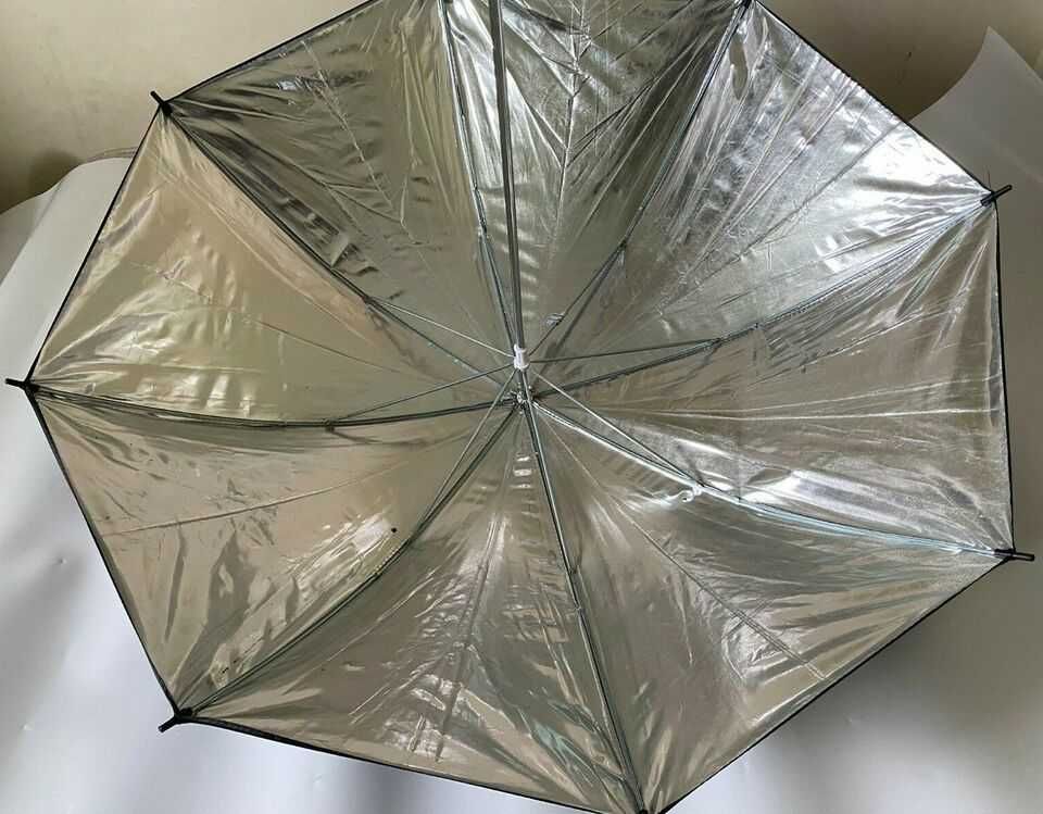 Umbrela reflexie 101cm silver si gold