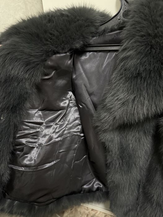 Продается экошуба в темно-синем цвете