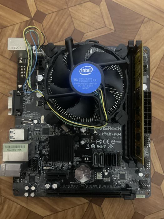 Продам комплект i3 4170 / 8GB / H81M-VG4 / кулер в комплекте