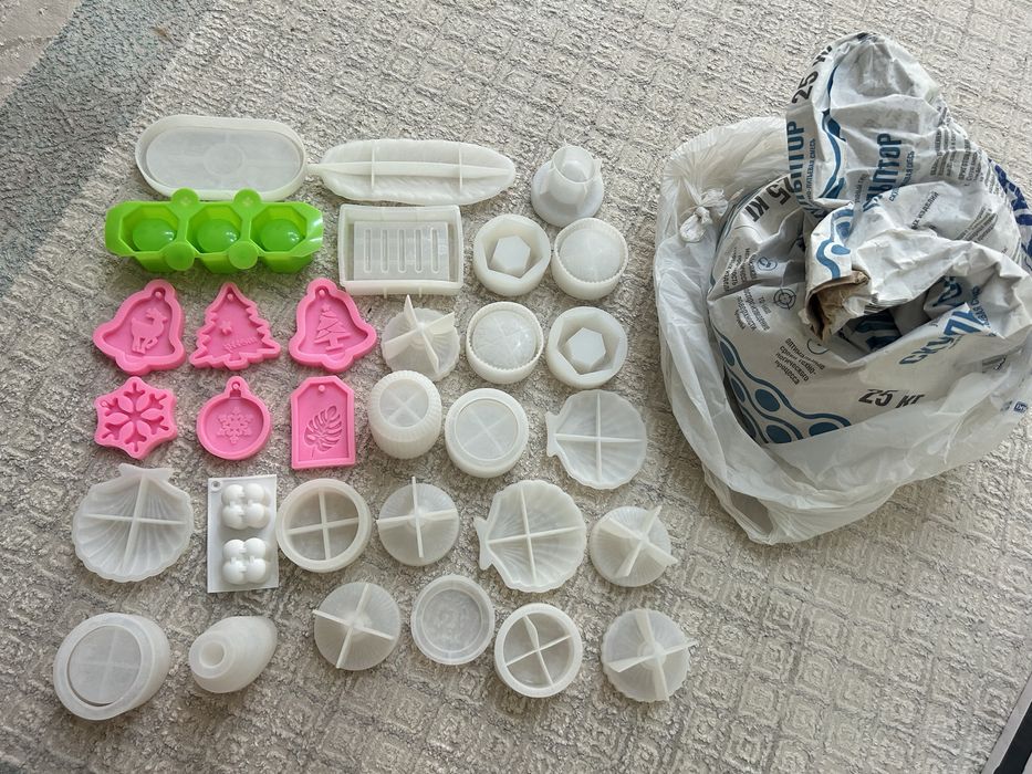 Молд краска для гипса и гипс барлығы 15000