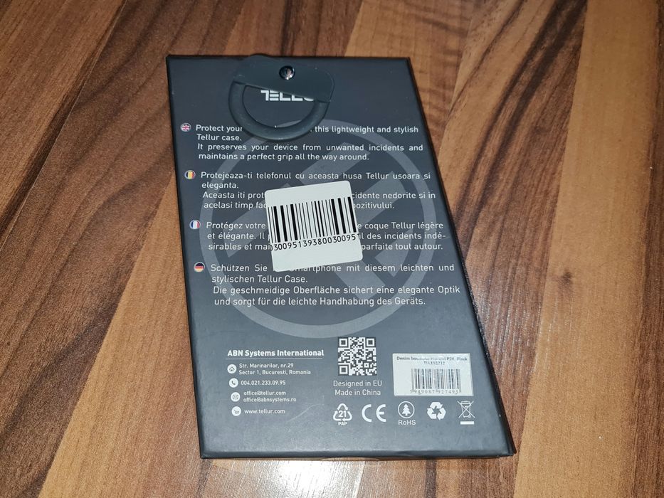 Husa flip originala Tellur Denim Bookcase Huawei P20