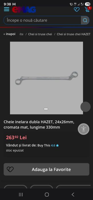 Biliard Hazet inelara 24/26