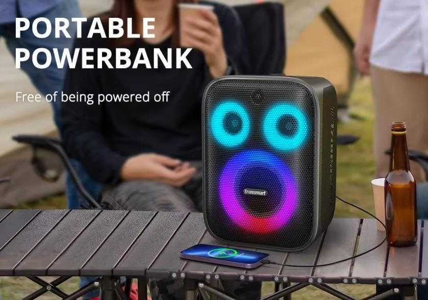 Портативен Китарен Усилвател 120W Караоке Парти Бас Tronsmart Halo 200