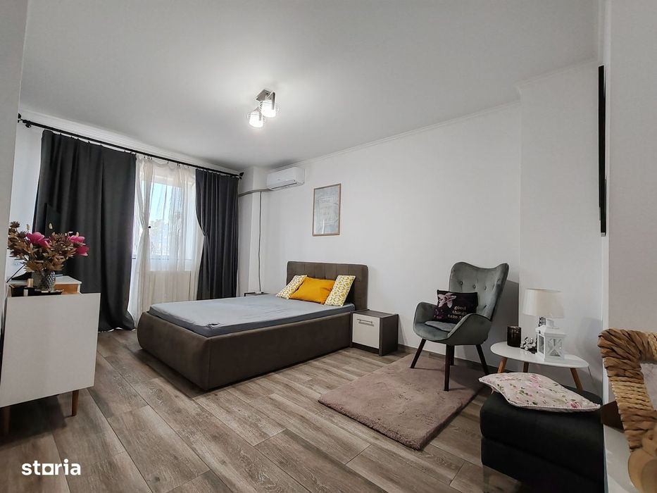 Garsoniera Banat, bloc nou, mobilata,utilata, centrala, loc de parcare