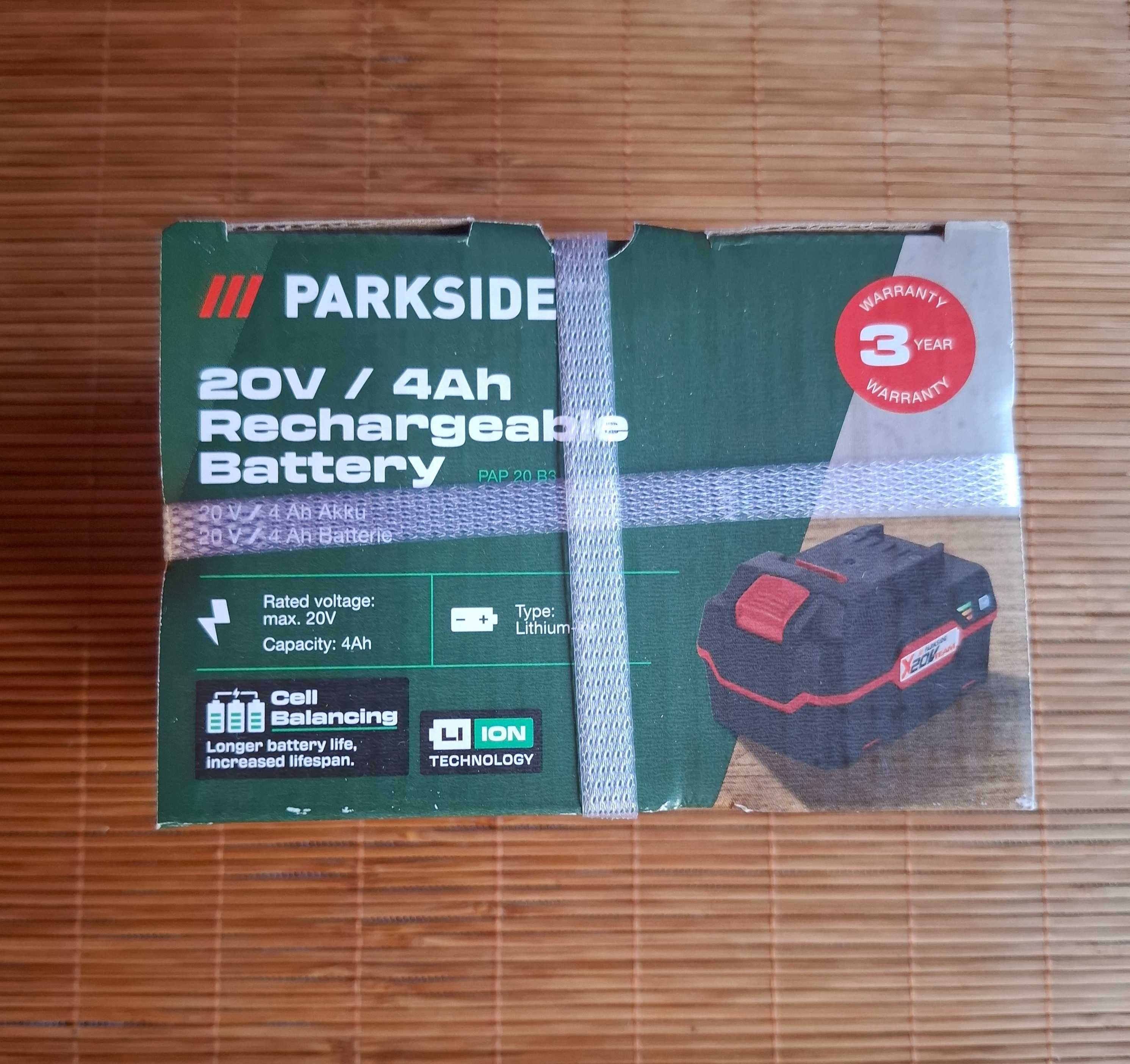 Parkside батерия 20V 4Ah