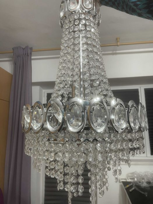 Lustra cu cristale, Mobexpert - mini-candelabru, 6 becuri
