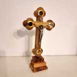 Cruce crestin ortodoxa crucifix din lemn de maslin din Ierusalim