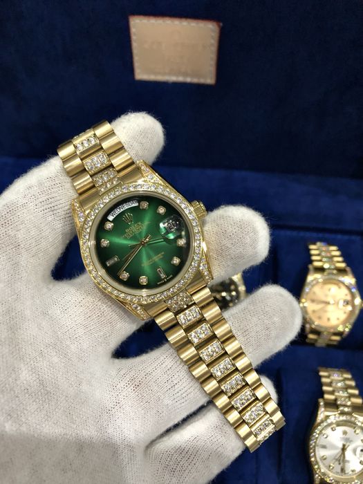 ceas rolex daydate green dial 36,mm unisex