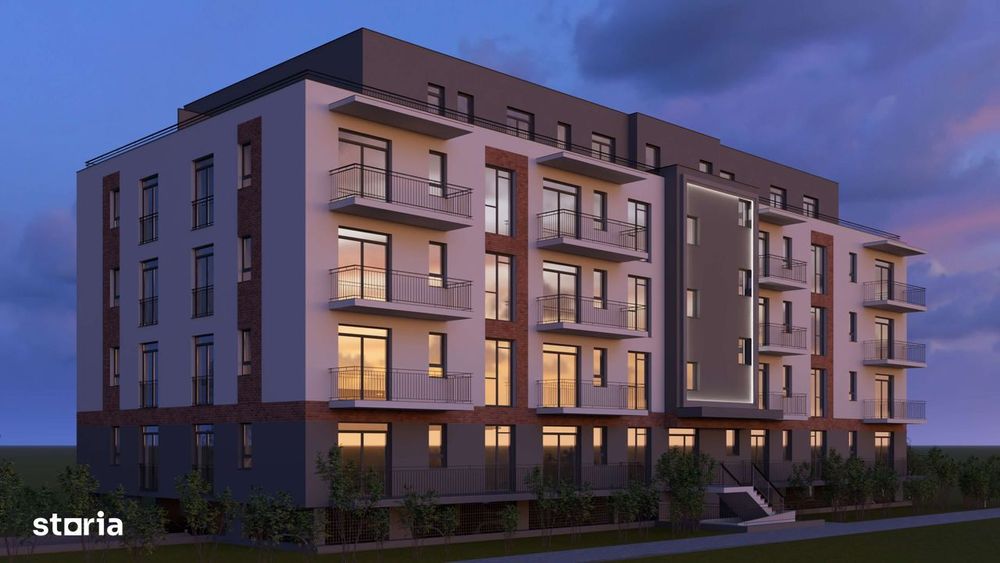 Apartament 2 camere 49,5 mp + balcon - finisat la cheie - parcare