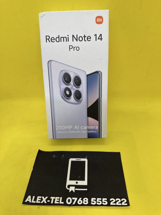 Alex-Tel® Xiaomi Note 14 Pro 5G 256GB 8GB-Ram Dual Sim Sigilat Nou