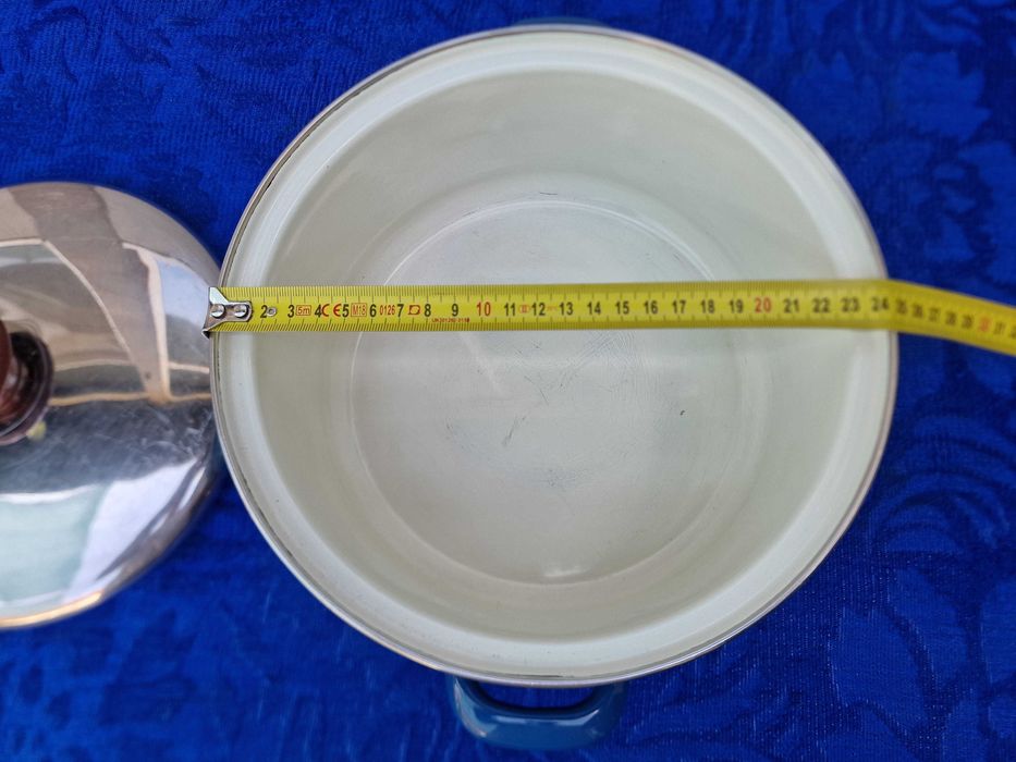 ***Home Decor | cratita, oala emailata, diametru 24 cm