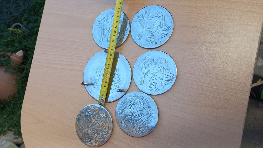 Метални поставки за чаши с изображение патици